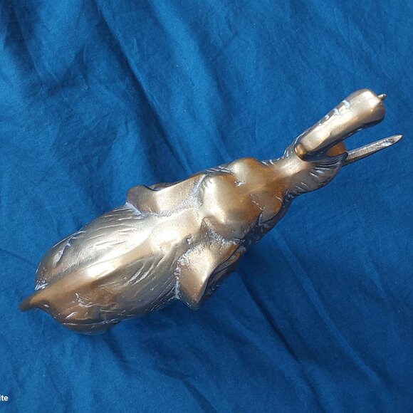 Large vintage brass elephant 19 cm high detailed - Picture 8 of 9